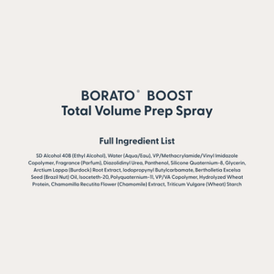 Backbar BORATO BOOST Total Volume Prep Spray