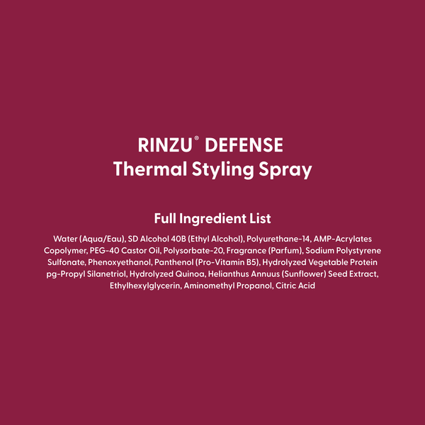 RINZU HEAT DEFENSE Thermal Styling Spray