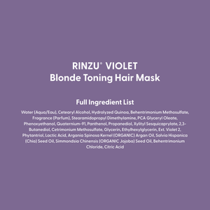 RINZU VIOLET Blonde Toning Hair Mask