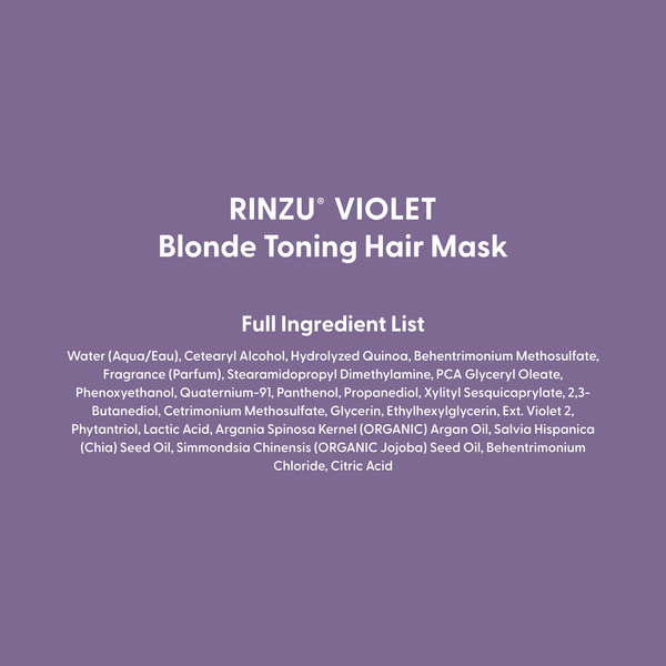 RINZU VIOLET Blonde Toning Hair Mask