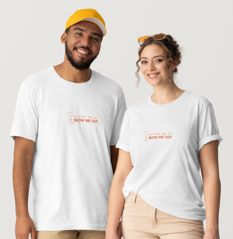 Butter Me Up T-shirt: White