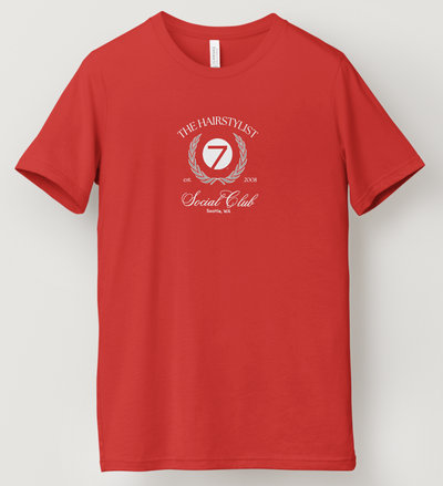 Hairstylist Social Club T-Shirt: Red
