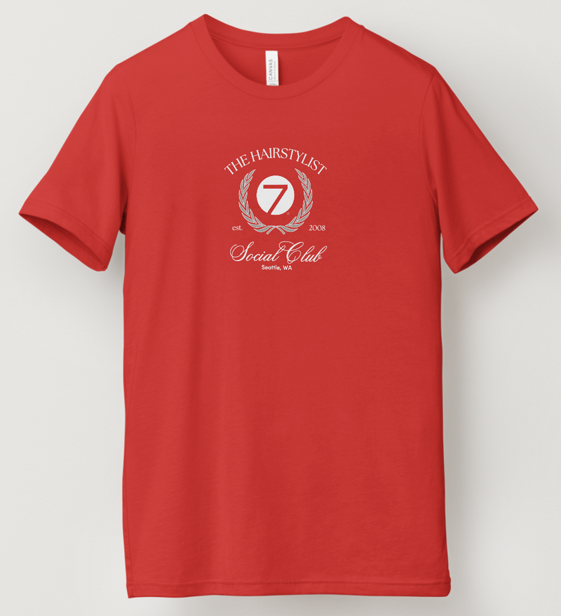 Hairstylist Social Club T-Shirt: Red