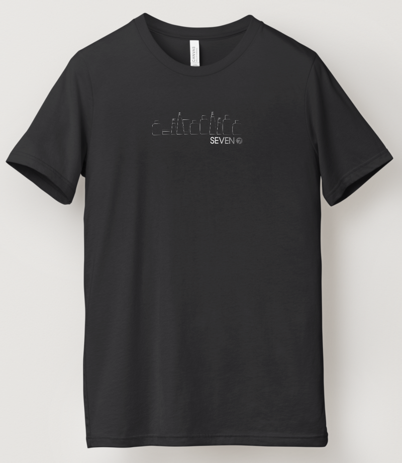 Bottle Blueprint T-Shirt: Black